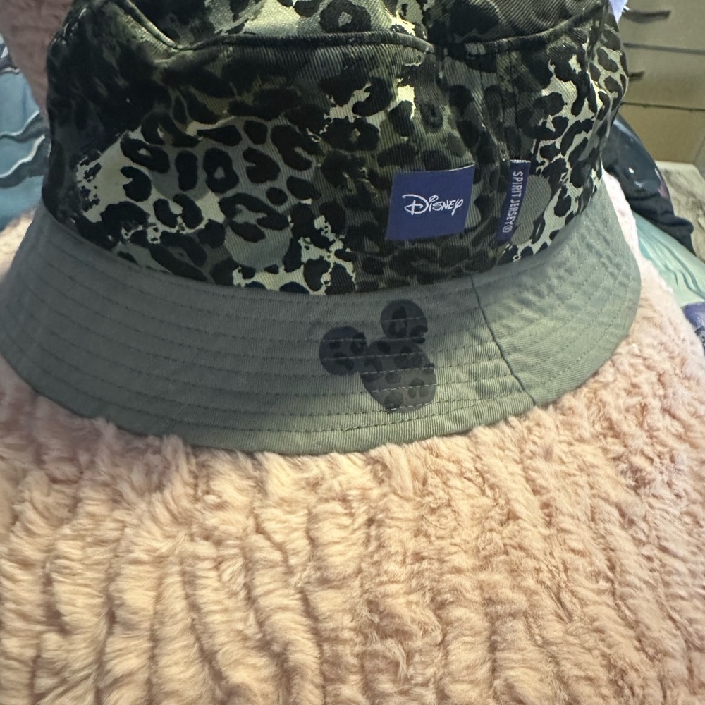Disney Green and Black Leopard Print Bucket Hat / Disney Animal Kingdom